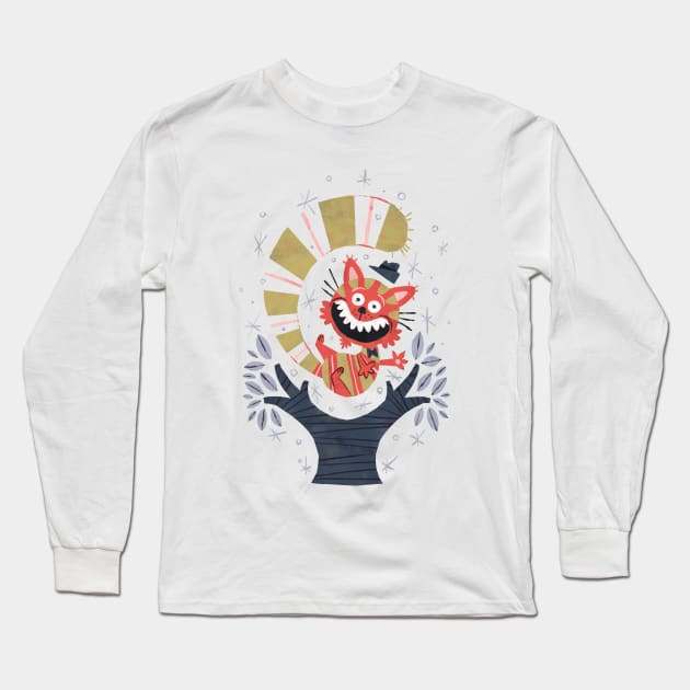 Cheshire Cat - Alice in Wonderland Long Sleeve T-Shirt by WanderingBert